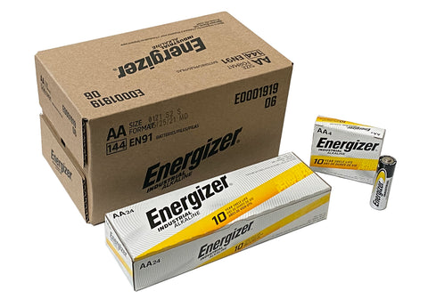 AA Battery | Alkaline | Energizer Industrial | EN91 | 144 Pack